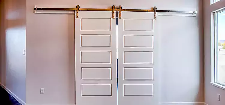 Glass Barn Door with Installation Hardware Kit Prairie Village
