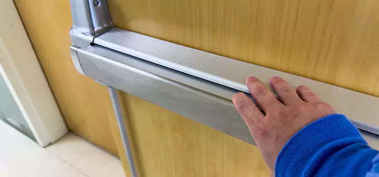 Installing a Push Bar on a Door Prairie Village